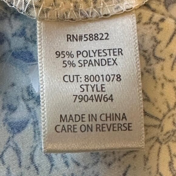 SALE 2/15 Max Studio Sleeveless Floral Mini Dress Blue/Yellow Size Small - Picture 7 of 8